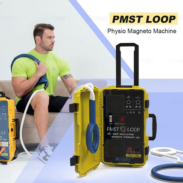 Macchina Physio Magneto PEMF ad alta potenza PMST LOOP Attrezzatura per fisioterapia con campo elettromagnetico pulsato per la riabilitazione del corpo Sollievo dal dolore