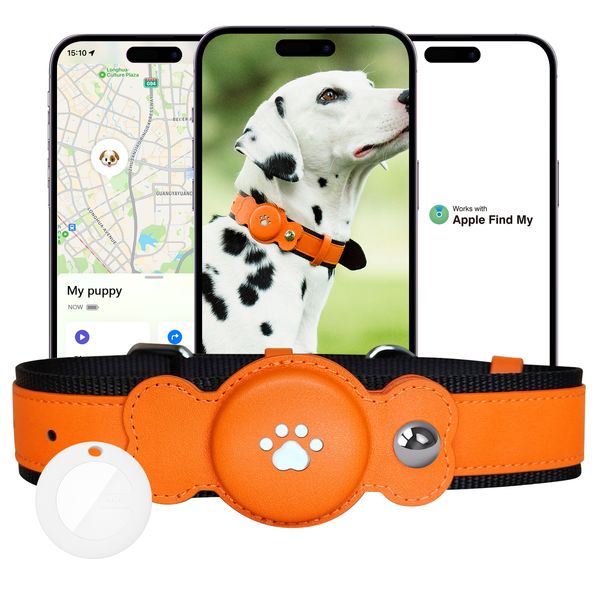 Hundehalsbänder, Leinen, Haustiere, Tracker, Locator, Mitag, wasserdichtes Tracking-Smart-Halsband, funktioniert mit Apple Find My iOS, nur für iPhone iPad 230915