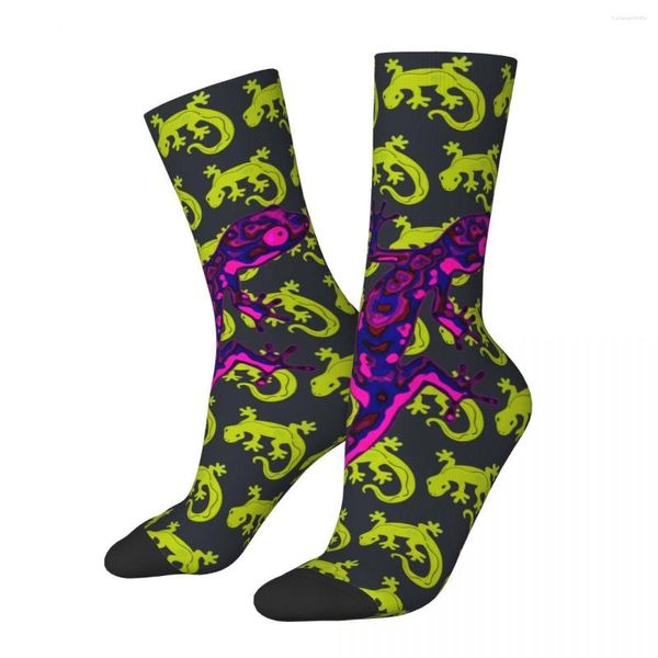 Herrensocken Geco Eidechse Reprile Geckos Tier männlich Herren Damen Herbststrümpfe bedruckt