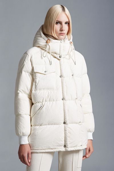 Inverno 2023 Autunno Donna Piumino d'anatra bianca Parka Giacche con cerniera Monopetto con cappuccio a righe da donna Cappotti corti slim MK23031 indumento