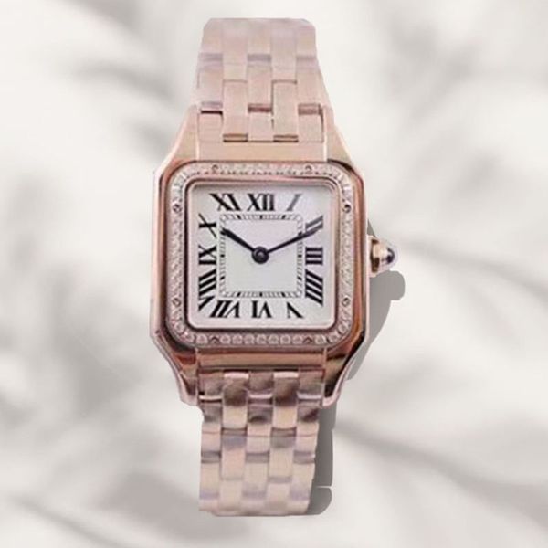 наручные часы классические мужские для роскошных женщин квадратные часы механические часы из нержавеющей стали корпус и браслет модные наручные часы дизайнерские мужские часы dhgate