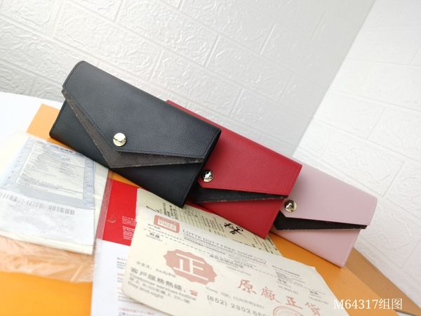 Berühmte Designerinnen Frauen Lange Brieftaschen Luxusmarke Spleißbrief Ladies HaSp Flip Ladies Wallets Klassische Marke Weibliche Kupplungsbeutel Reißverschluss Taschenmünzen Geldbeutel Kartenbeutel