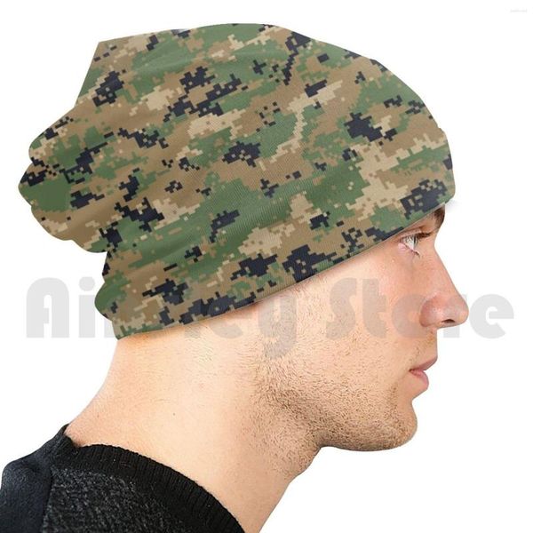 Береты Marpat Style Digital Woodland Камуфляжные чехлы для телефонов Шапки Вязаная шапка 1617 Камуфляжный принт