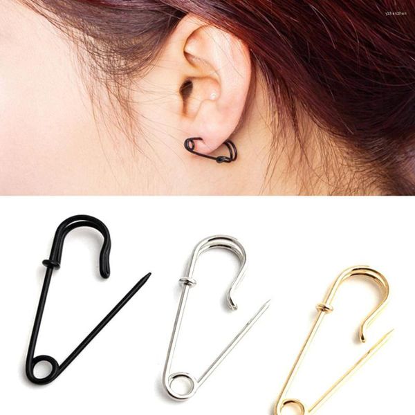 Ohrstecker 1 Paar Sicherheitsnadel Ohrstecker für Frauen Mädchen Mode Ohrring weiblichen koreanischen Schmuck Ohrstulpe Zubehör Geschenk