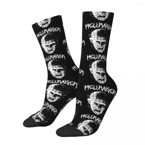 Мужские носки с забавной булавочной головкой в стиле ретро «Восставший из ада» из фильма ужасов в стиле хип-хоп, носки с сумасшедшим экипажем, подарочный узор с принтом