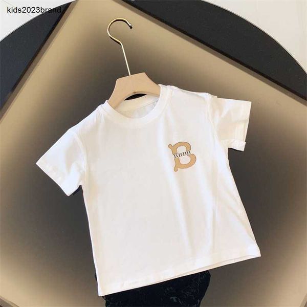 Verão das crianças de manga curta designer bebê moda crianças camisetas topos camisas do bebê carta impressa roupas casuais para meninos meninas