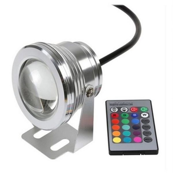 16 cores mudando luz de chão led rgb 10w dc12v led spot light à prova d' água ip65 spot lâmpada led luz para iluminação interna e externa319i