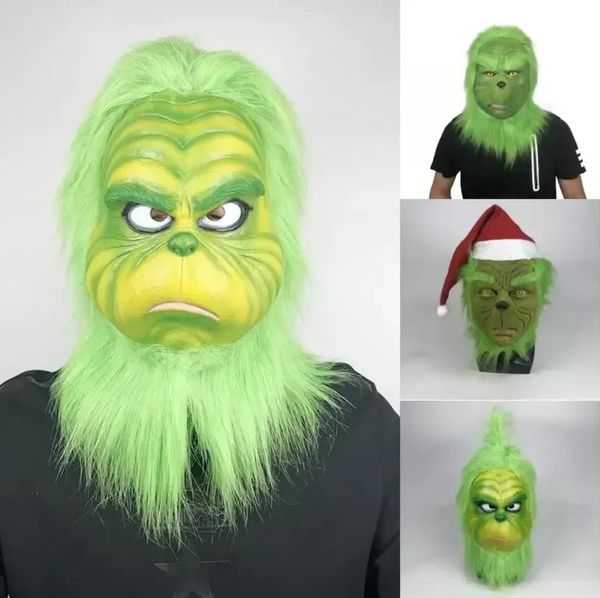 Nova festa de natal do dia das bruxas cosplay máscaras de luxo látex comédia filme natal engraçado carnaval rosto cheio máscara atacado