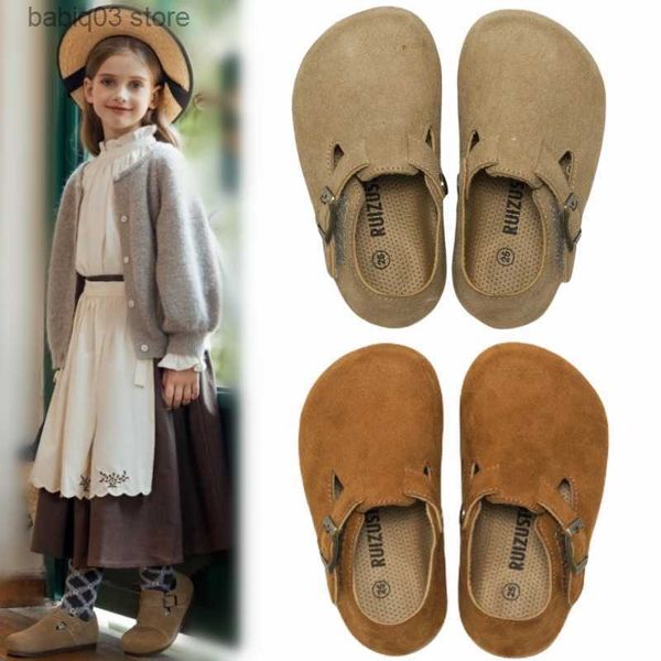 Chinelo ruizustock velo elástico tamancos para crianças bebê meninos meninas de pelúcia chinelo prewalker inverno quente sola macia sapatos casuais t230916