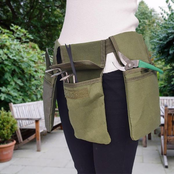 Sacos de armazenamento Saco de cinto de ferramenta de jardim portátil kits de jardinagem de lona bolsa de cintura titular organizador multi bolsos