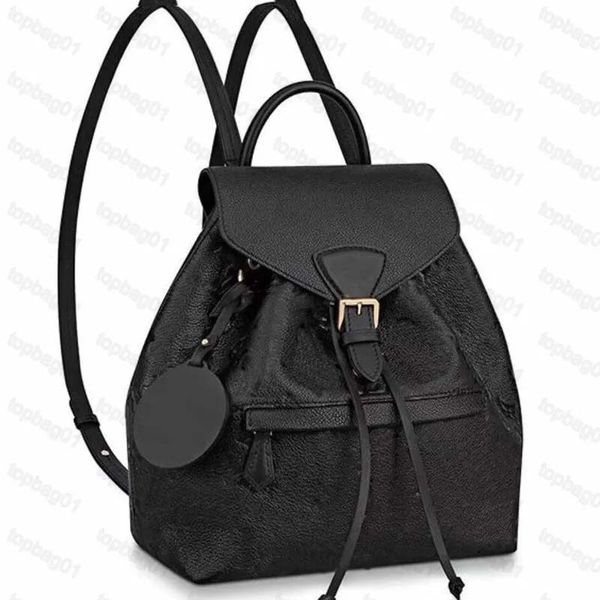 5A mochila mulher clássico flor marrom moda bolsa de viagem de couro designer fivela gravata corda mochilas Turtledove Sperone M45501 M45205