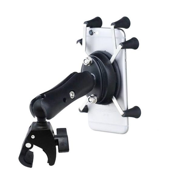 Titular do carro Motor Telefone Ajustável Bicicleta Bicicleta Motocicleta Guiador Mount para GPS Smartphones Drop Delivery Mobiles Motocicletas Elect Dh1Pv