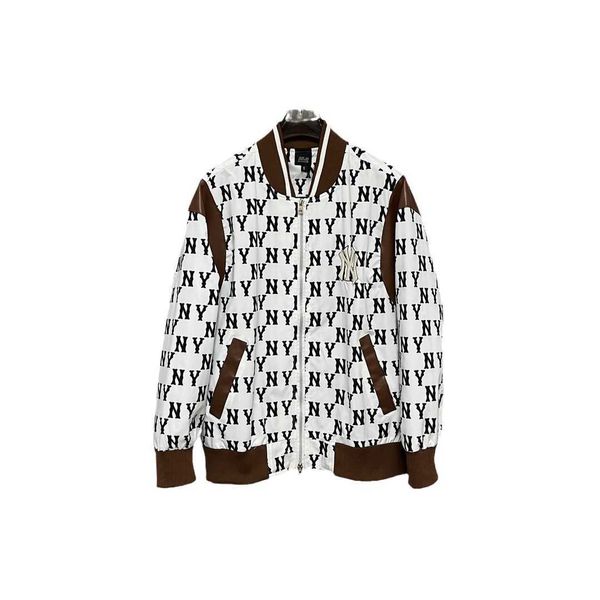 Cappotto da donna di design MLB Giacche di lusso di alta qualità da uomo Autunno / inverno Nuovo Mlb Cappotto da baseball vecchio fiore Stile coppia NY Giacca coreana con cerniera cardigan