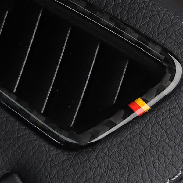 Adesivo in fibra di carbonio cruscotto aria condizionata presa d'aria copertura cornice cornice per Mercedes Classe C W205 C180 C200 GLC Accessori256g