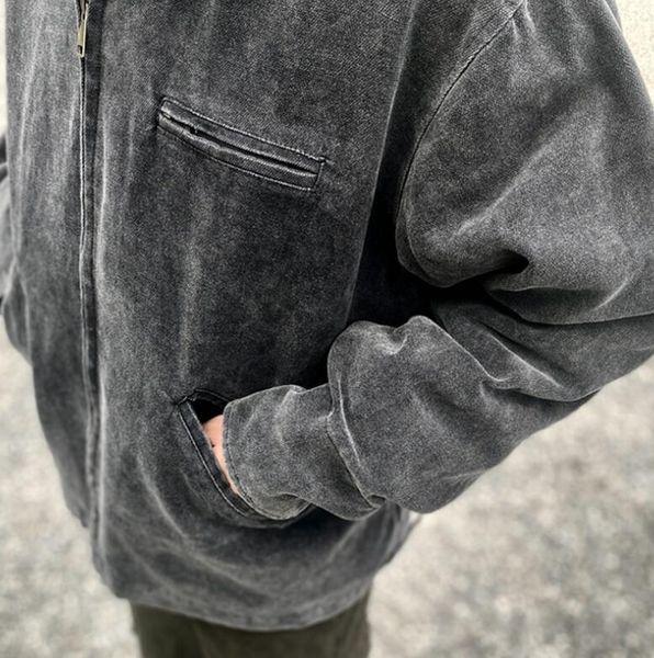 Erkek Ceketler Tasarımcı Erkekler Detroit Eski Çamaşır Çok İş Giyim Bombacı Katlar Gömlek Pamuk Sıcak Kış