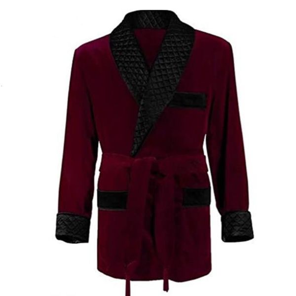 Abiti da uomo Blazer Ultimi disegni Giacche da smoking in velluto Scialle con risvolto Smoking formali Allentato Vintage Retro Cena Party Prom Suit Blazer1 Giacca 230915