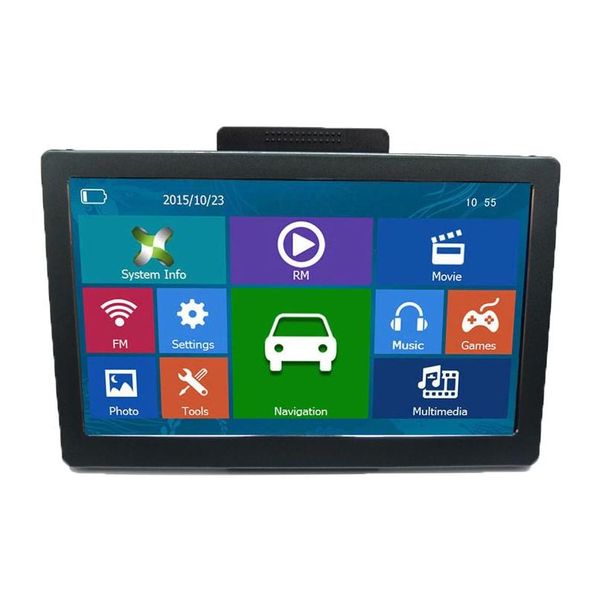 Acessórios GPS para carro 7 polegadas Touch Screen Truck Navigator Hd 800X480 Wince 6.0 Mp4 Transmissor Fm 8Gb Europa América Igo 3D Mapas Drop De Dhdre