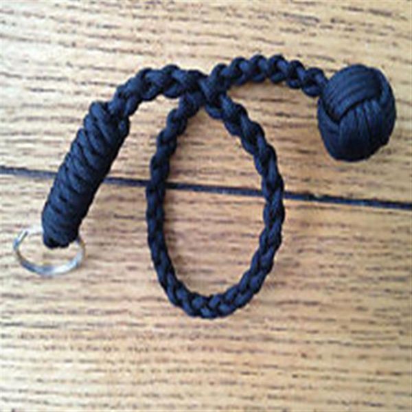 Monkey Fist Schlüsselanhänger 1 Steel Ball Self 550 Survival Paracord Lanyard310b