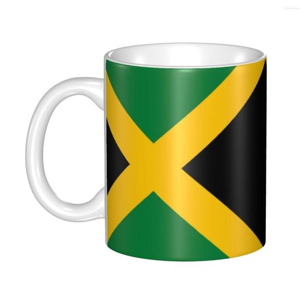 Canecas DIY Bandeira Jamaicana Cerâmica Personalizado Patriotismo Xícara de Café Presente Criativo Trabalho Ao Ar Livre Copos de Acampamento