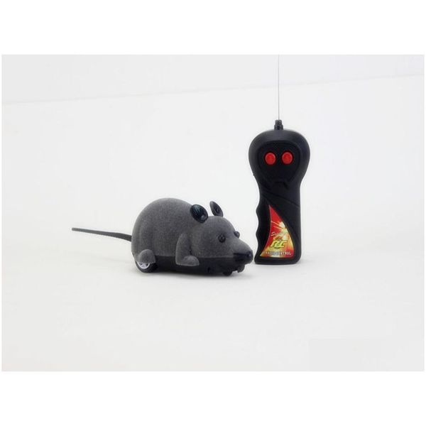 Juguetes para gatos 8 colores Control remoto inalámbrico RC Simation Mouse Toy Electronic Rat Ratones para gatito Novedad Drop Entrega Home Garden Pet Dhhoj