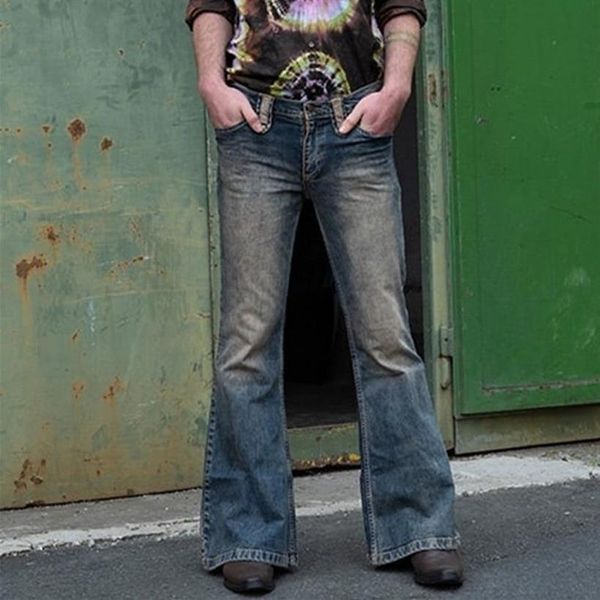Мужские джинсы, мужские большие расклешенные брюки BootCut, свободные мужские дизайнерские классические джинсовые расклешенные брюки для мужчин Hosen Herren284q