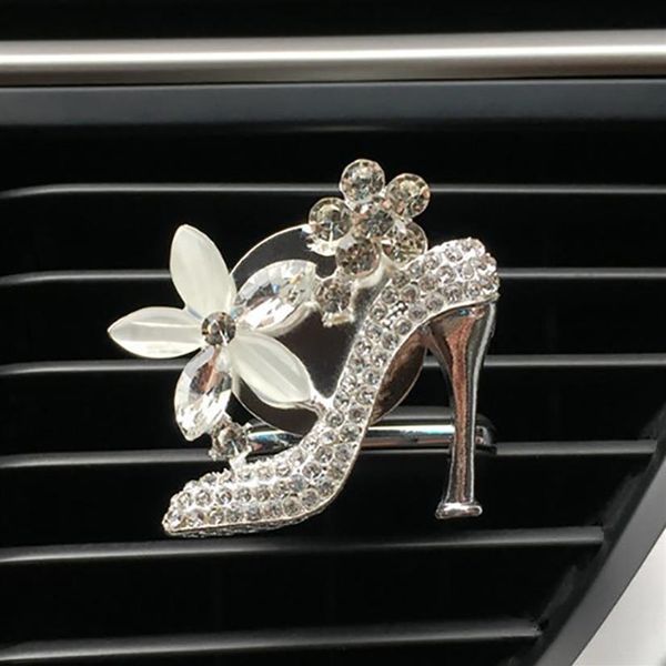 Innendekorationen Bling Autozubehör Mädchen Geldbörse High Heel Lufterfrischer Auto Outlet Parfüm Clip Duftdiffusor Elegant Dec266U