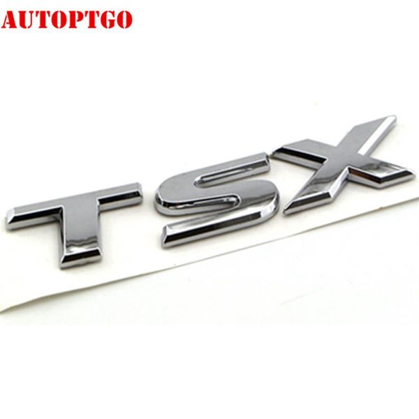 Argento Car Rear Trunk 3D Lettera MDX TSX SH-AWD Emblema Logo Distintivo Decalcomania per Acura Cars2427