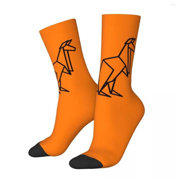 Мужские носки, забавные сумасшедшие носки для мужчин, линия хип-хопа, Harajuku, кенгуру, счастливый бесшовный узор, с принтом для мальчиков, компрессионный подарок, новинка, подарок