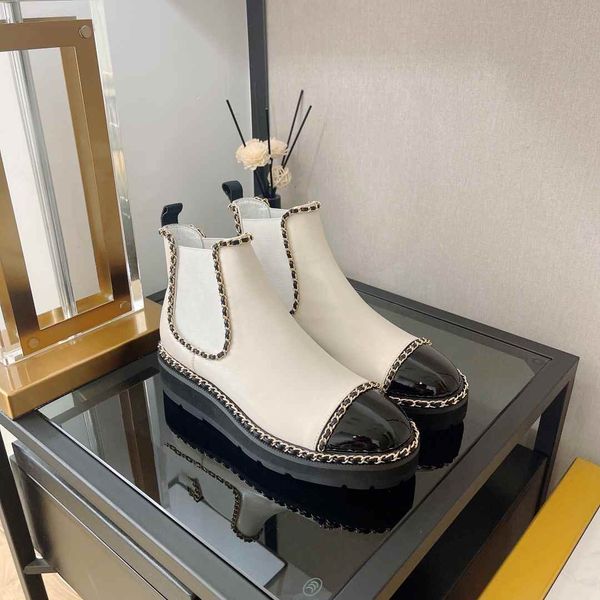 23 neue modische Damenstiefel, neueste Chain-Boot-Serie, leichte und vielseitige Damen-Freizeitschuhe