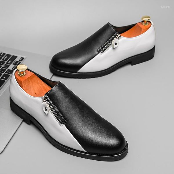 Kleid Schuhe Fahren Koreanische Bean Soziale Jugend Leder Männer Casual Slip-on Erbsen Qualität Sommer 2023 Männer