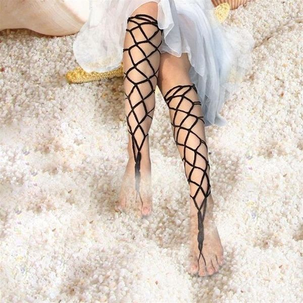 Cavigliere Donna Boemia Sandali a piedi nudi Cotone Uncinetto Fiore Piede Gioielli Scarpe Ornamento Accessori da ballo Caviglia da sposa Chai188h