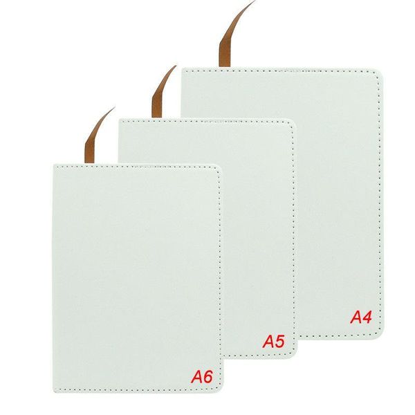 Blocos de notas Atacado Fl Priting Sublimação Notebook A4 A5 A6 Em branco Impressão de transferência de calor branco para DIY Student Note Book com páginas Sc Dh4Cj