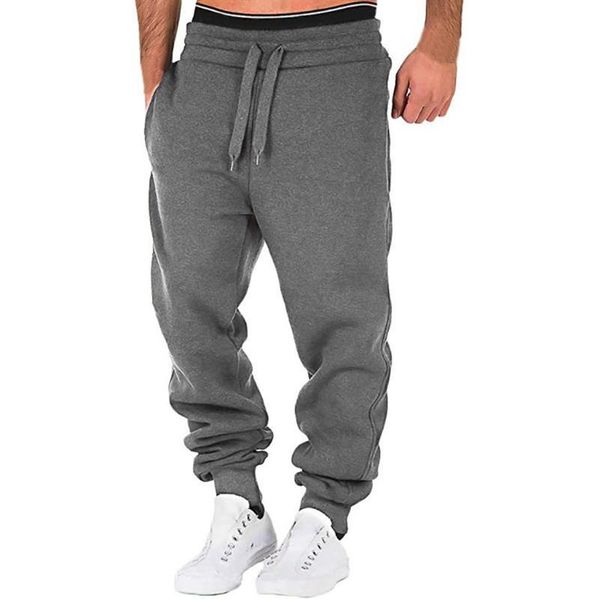 Pantaloni della tuta Plus Size Uomo Jogging Pantaloni della tuta Maschile Splicing Tuta stampata Tasca sportiva da lavoro Pantaloni casual Pant308p