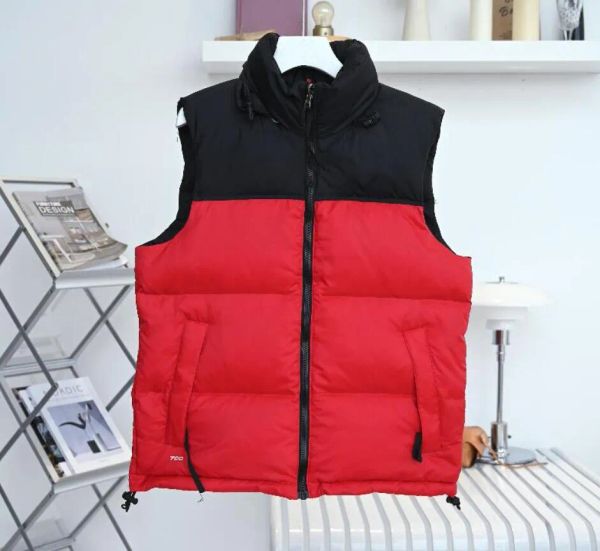 En İyi Erkek Yelek Kuzey Yelek Tasarımları Kadınlar Kış Down Becls Bodywarmer yelekleri adam yüz ceketli şişer açık sıcak kolsuz tüy parka dış giyim s-2xl