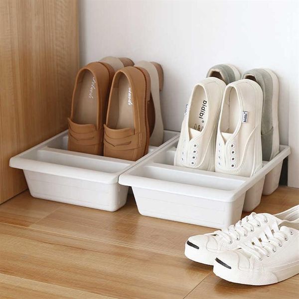 WBBOOMING Домашние три полки для обуви Пластиковый японский ящик для хранения обуви Органайзер для экономии места Шкафы Креативный контейнер 21092707