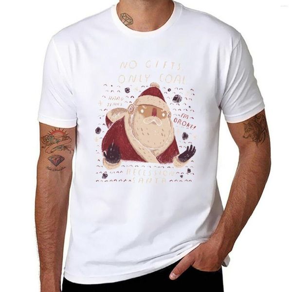 Canotte da uomo Recessione Babbo Natale T-shirt Felpe T-shirt oversize personalizzata Progetta la tua camicia Uomo alto