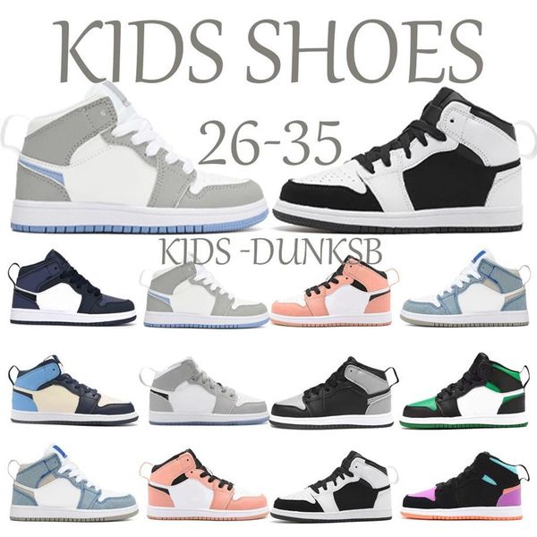 Kinderschuhe 1s Jumpman Kinder Athletic J1 Sneaker Sport Jungen Mädchen Jugendschuhe Outdoor Basketball SneakersGröße 26-35 GBTQ#319V