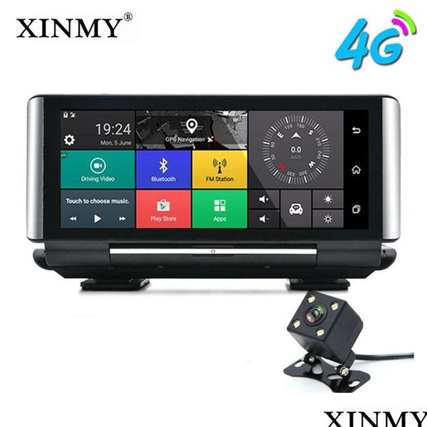 Accessori Gps per auto Videocamera a doppio obiettivo Hd 1080P da 7 pollici 4G 3G Dvr di rete Adas Navigazione Android Bluetooth Wifi 2Gbadd32Gb Memoria Dhsmj