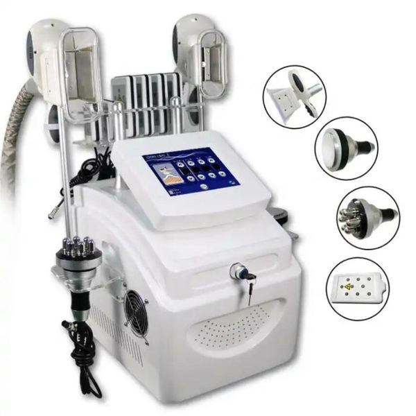 Machine de congélation de graisse de cryolipolyse amincissant la cavitation ultrasonique 40K laser Lipo brûlant les graisses par ultrasons 2 poignées Cryo équipement de beauté de sculpture du corps