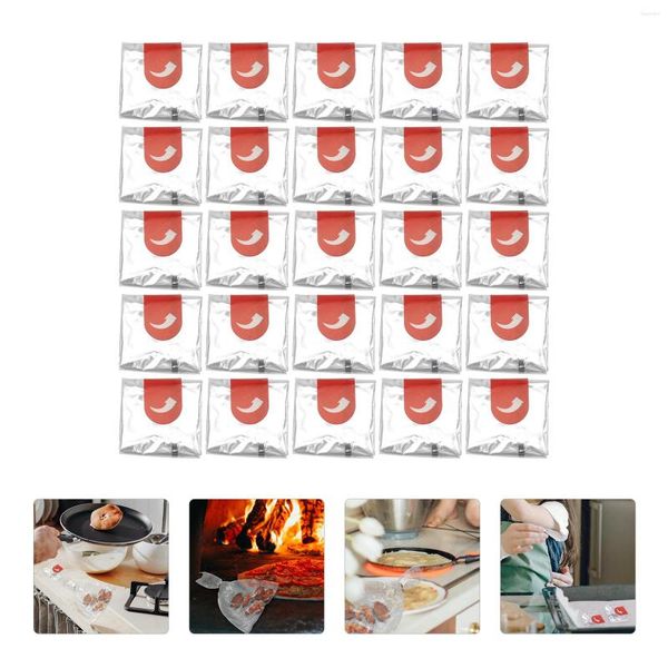 Utensili da forno 100 pezzi Sacchetti da forno Sacchetti di cellophane trasparente Barbecue arrosto Attrezzo domestico L'animale domestico Resistente alle alte temperature Pratico Resistente al calore