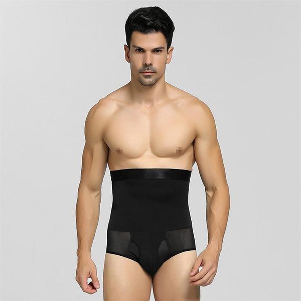 Корректирующее белье для мужчин, компрессионные шорты для коррекции талии, тренажер для живота, для похудения, моделирующие брюки, пояс Bo285p