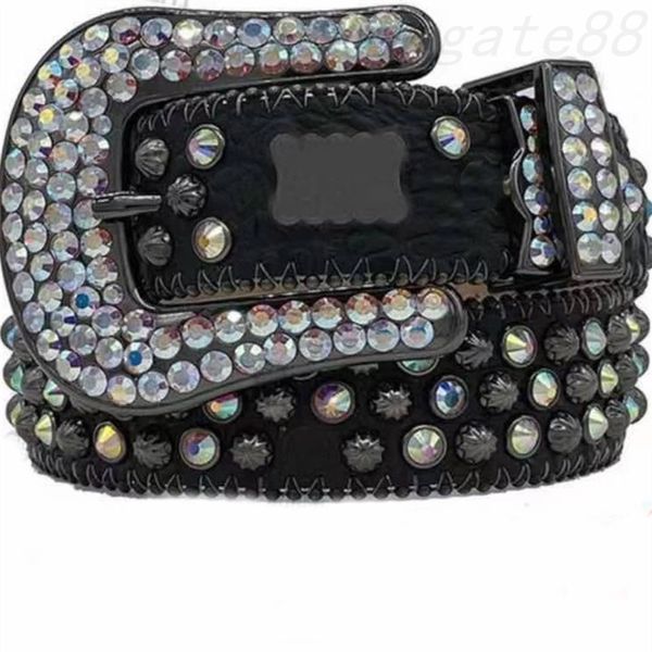 Cinto de diamante para mulheres designer bb cinto strass cintos calças de festa ornamento brilhante multicor cinto de luxo diário clássico vermelho preto cor ouro ga05