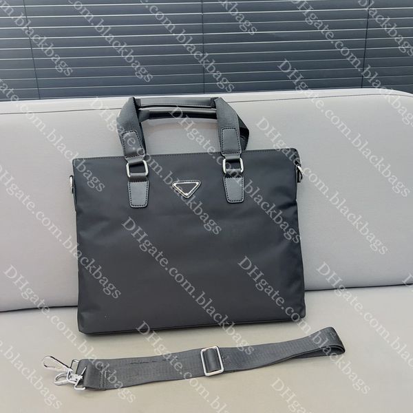 Moda masculina bolsa para portátil designer maleta de lona grande capacidade bolsa de computador ombro crossbody bolsa 38cm atacado