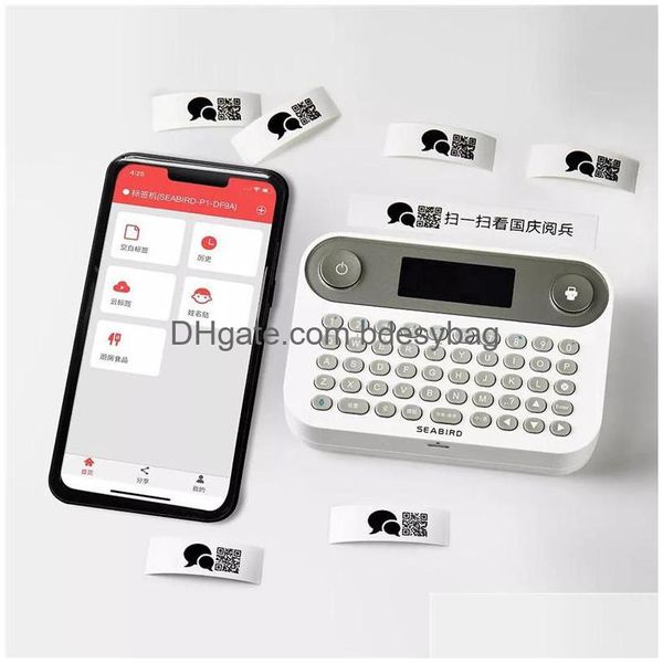 Kopierer Seabird Pocket Mini Tragbarer Bluetooth-Etikettendrucker Thermo-Schnelldruck Heimgebrauch Büroaufkleber Drop Delivery Schulbusine Dhbwa