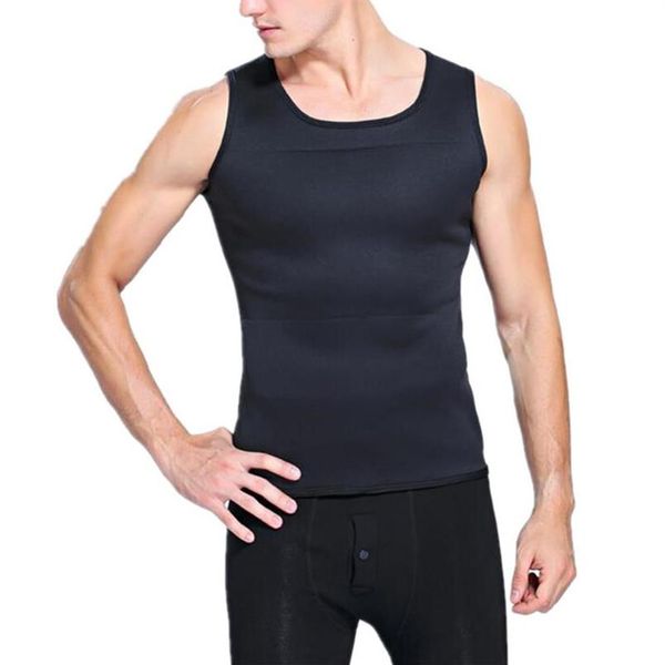 Männer Body Shaper Sauna Weste Ultra Sweat Shirt Mann Schwarz Taille Cincher Abnehmen Trainer Korsetts Shapewear271u