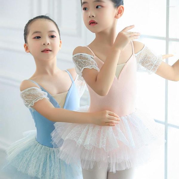 Abbigliamento da palcoscenico Tutu da balletto Costume da bagno da ginnastica Body per abiti da ballo Ragazze Costumi di danza Performance di ballerina