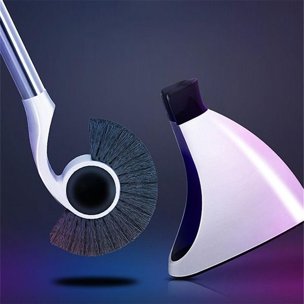 Adsorção magnética escova de vaso sanitário alça ferramenta limpeza do banheiro doméstico cabeça hipocampo aço inoxidável criativo 210423275s