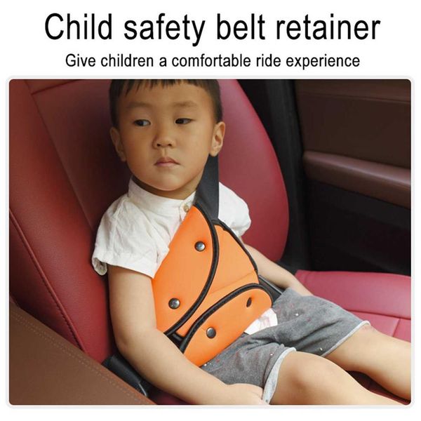 1PC Supporto di regolazione della cintura di sicurezza per bambini Auto Anti-Collo Collo Copertura per spalla del bambino Posizionatore della cintura di sicurezza Cintura di sicurezza per bambini per bambini Sicurezza C243W