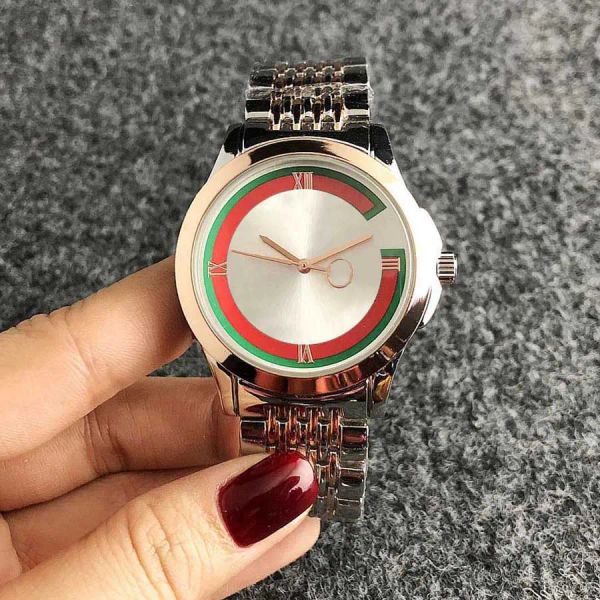 Verkauf Meistverkaufte produkt Gu Marke Neue Uhr Frauen Mädchen Stil Metall Stahl Band Quarz Armbanduhren Luxus Dame Uhr Kostenloser Versand