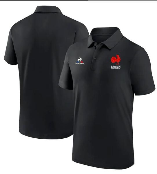 Melhor vendedor França RWC 23 Polo pela camisa preta branca marinha adulto masculino tamanho S--XXXL